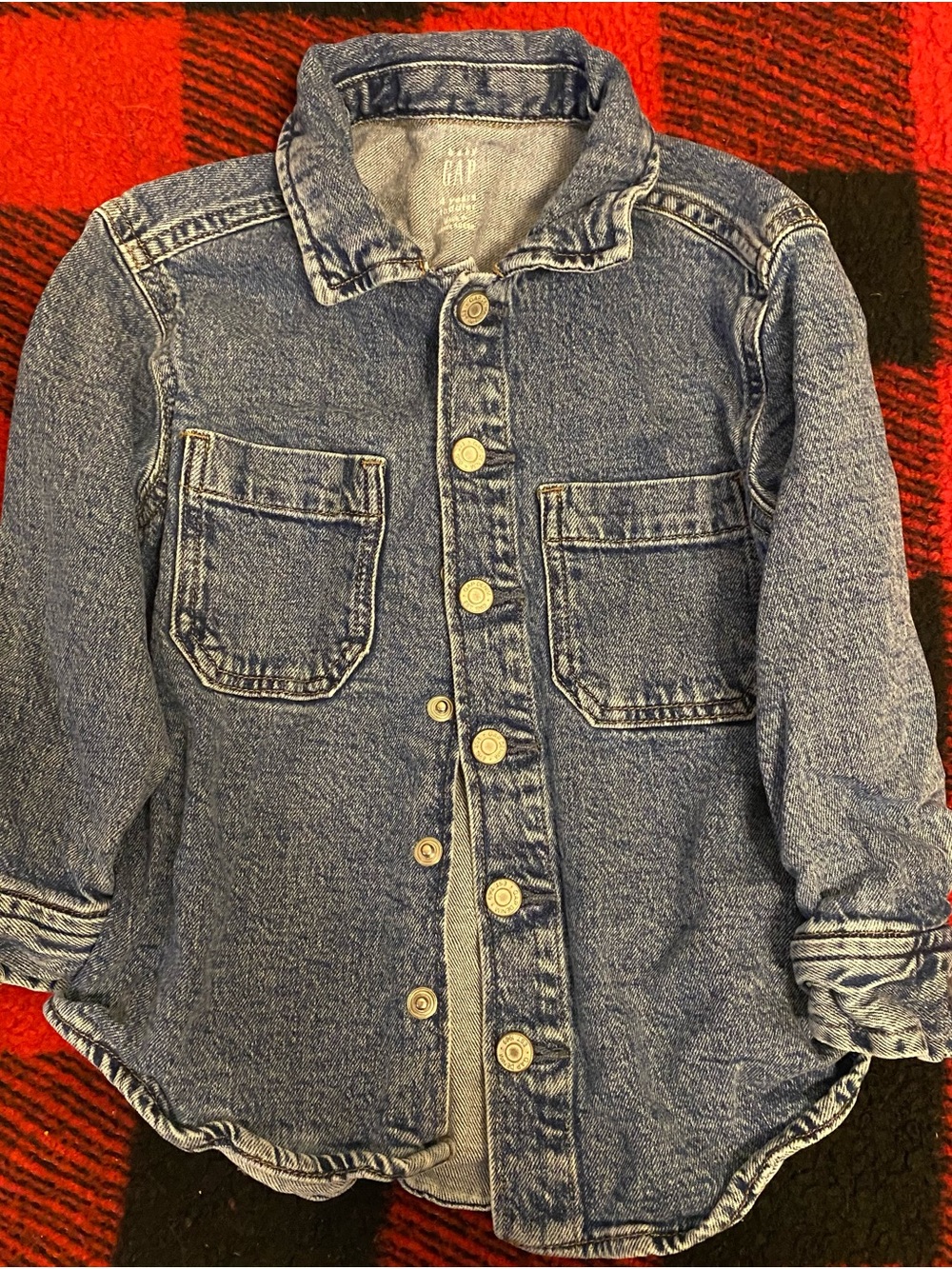 GAP Kids Medium Wash Denim Jacket in Blue